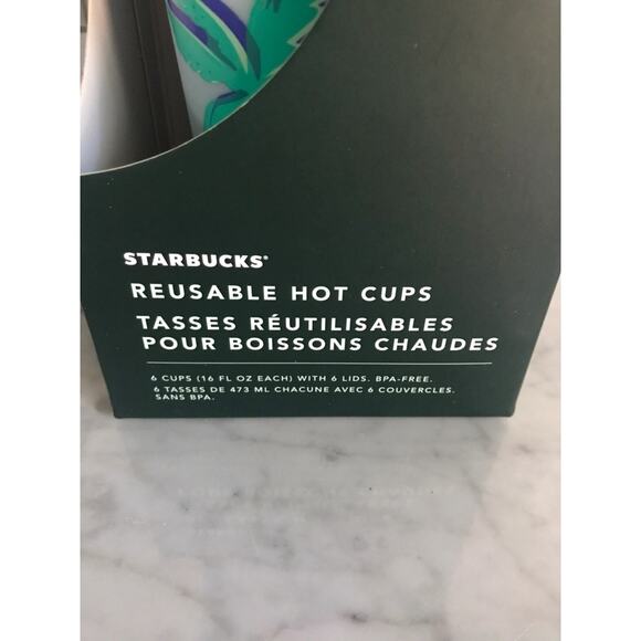 Starbucks 2020 Reusable Hot Cups 6 pack NEW - Picture 3 of 3